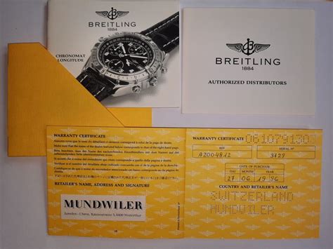 zertifikat breitling uhr